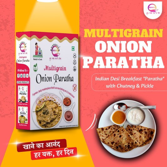 Multigrain Onion Paratha Premix 325g x 2 | Buy 1 Get 1 Free | Ready to Cook | Soft & Flavourful Paratha in Minutes| Made With Natural Ingredients | Taste of Bihar