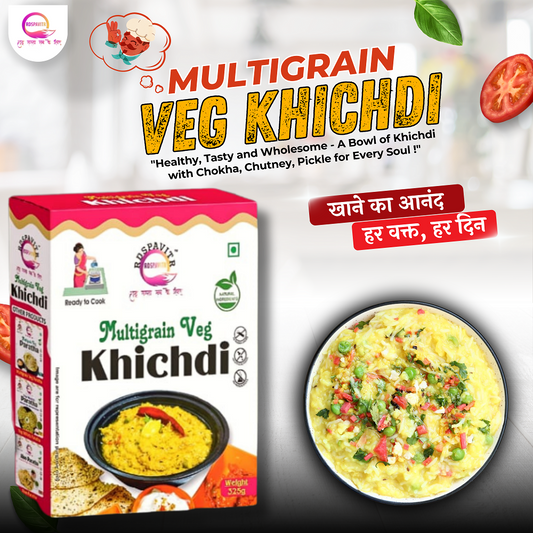 Multigrain Veg Khichdi Premix 325g x 2 | Buy 1 Get 1 Free | Ready to Cook | Desi Comfort Food in Minutes | Tasty & Nutritious Meal