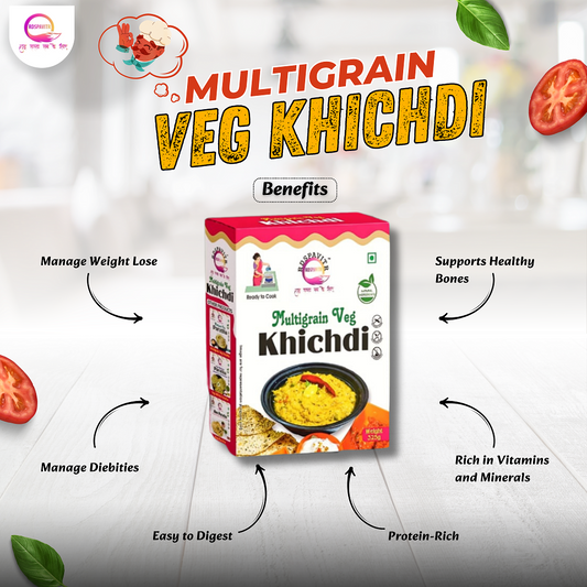 Multigrain Veg Khichdi Premix 325g x 2 | Buy 1 Get 1 Free | Ready to Cook | Desi Comfort Food in Minutes | Tasty & Nutritious Meal
