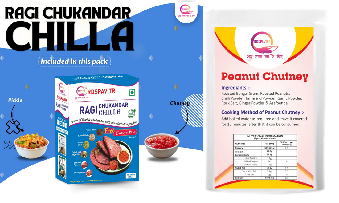 Ragi Beetroot Chilla