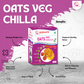 Oats Veg Chilla | Chilla Premix 250 Gm, Peanut Chutney 50g and Mix Pickle 50g | Ready To Cook | No Preservative | Made With Natural Ingredients