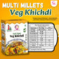 Multi Millets Veg Khichdi | Premix Khichdi 300 Gm, Peanut Chutney 50g and Mix Pickle 50g | Made With Natural Ingredients | Rich in Protein & High Fiber
