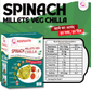 Spinach Millets Veg Chilla | Chilla Premix 250 Gm, Peanut Chutney 50g and Mix Pickle 50g | Ready To Cook | No Preservative | Made With Natural Ingredients
