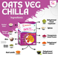 Oats Veg Chilla | Chilla Premix 250 Gm, Peanut Chutney 50g and Mix Pickle 50g | Ready To Cook | No Preservative | Made With Natural Ingredients