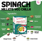 Spinach Millets Veg Chilla | Chilla Premix 250 Gm, Peanut Chutney 50g and Mix Pickle 50g | Ready To Cook | No Preservative | Made With Natural Ingredients